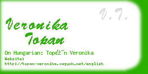veronika topan business card